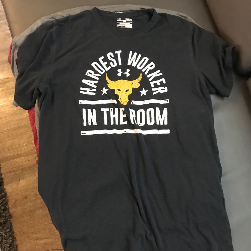 The rock under armour shirt
